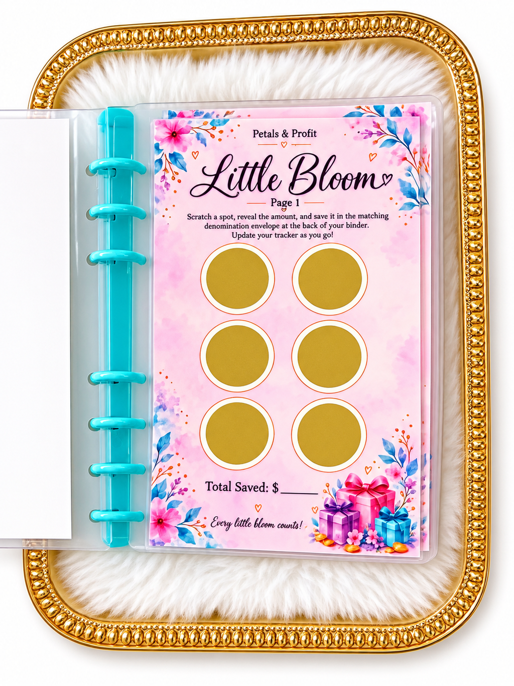 🌸 Mystery Blooms Denomination Savings Binder