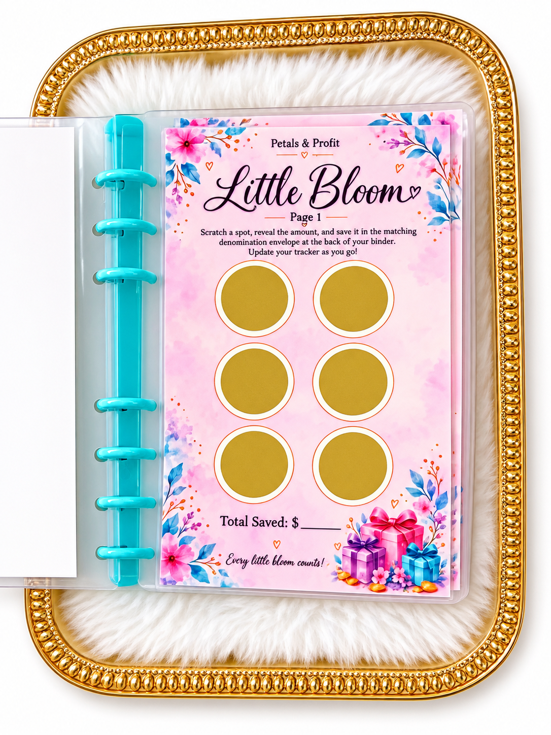 🌸 Mystery Blooms Denomination Savings Binder