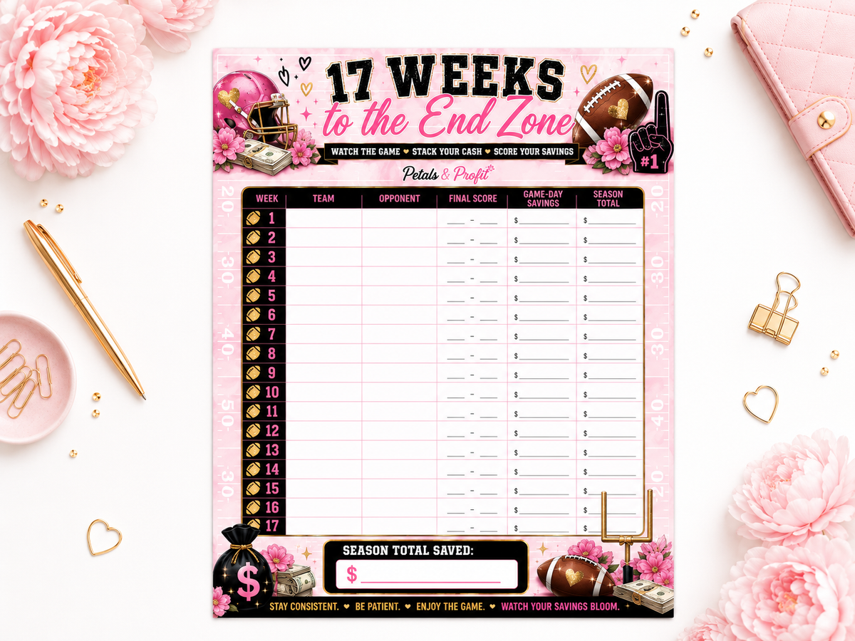 17 Weeks to the End Zone Savings Challenge