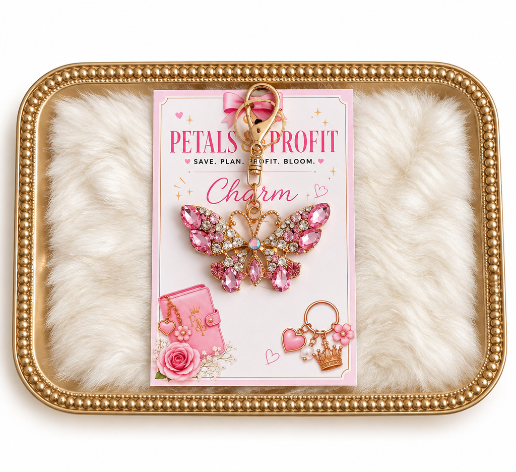 Pretty in Pink Butterfly Charm