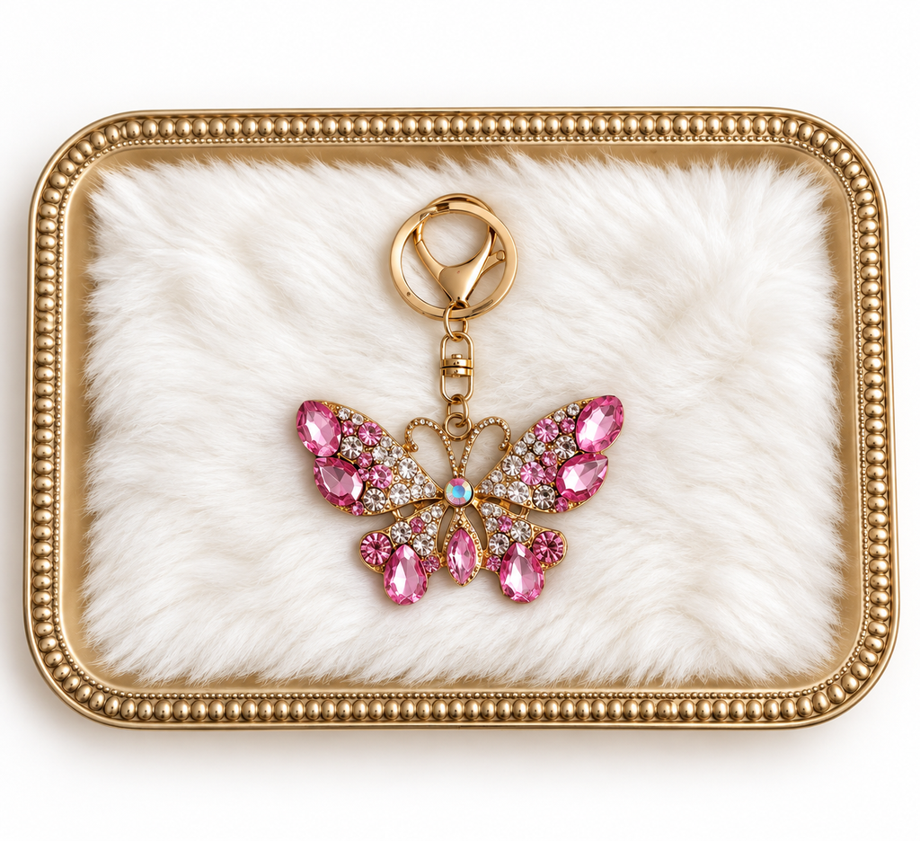 Pretty in Pink Butterfly Charm