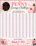 🌸 Penny Savings Challenge