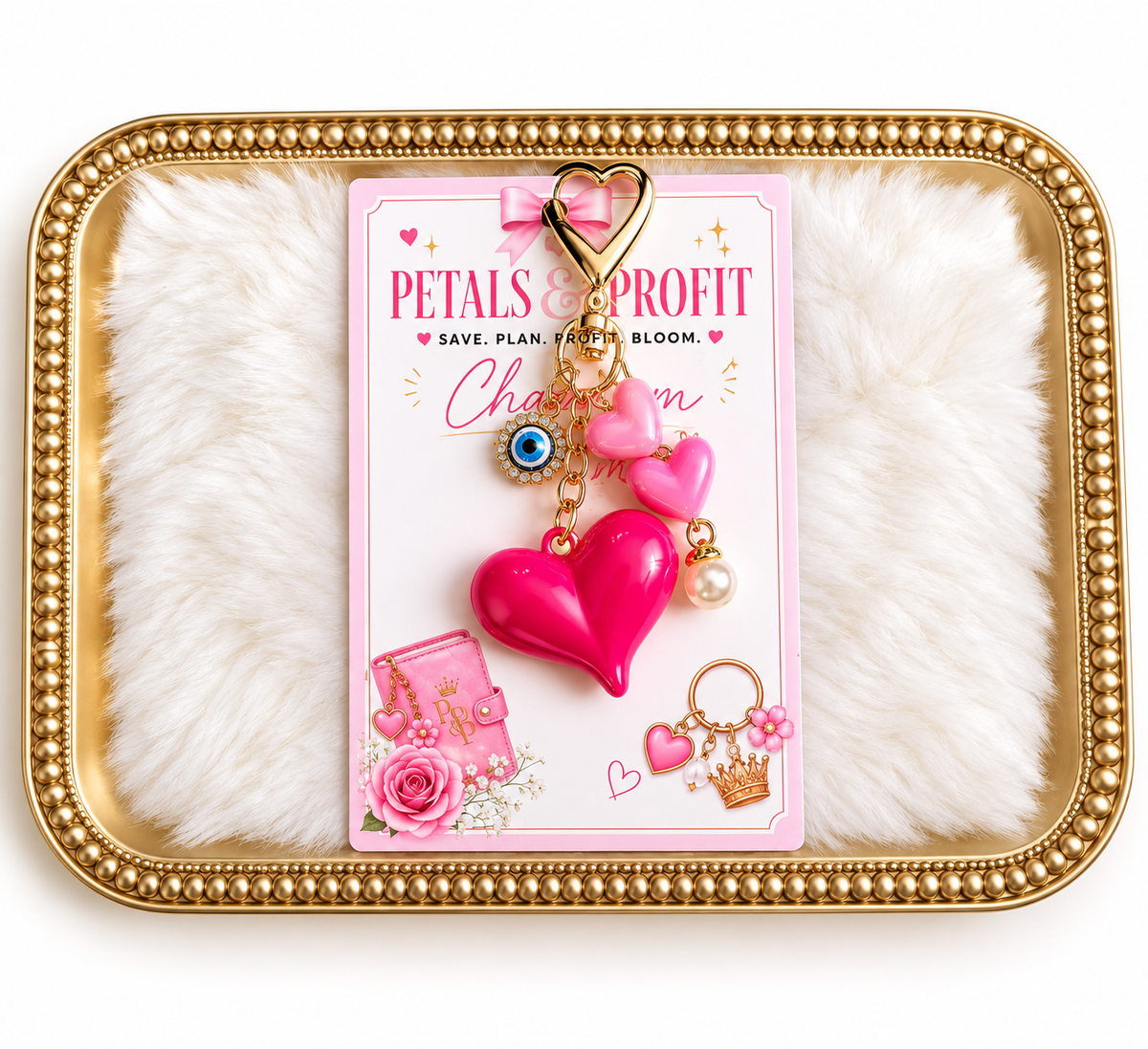 Pretty Pink Heart Charm