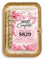 💕 Fri-Yay! 2027 Savings Challenge Binder