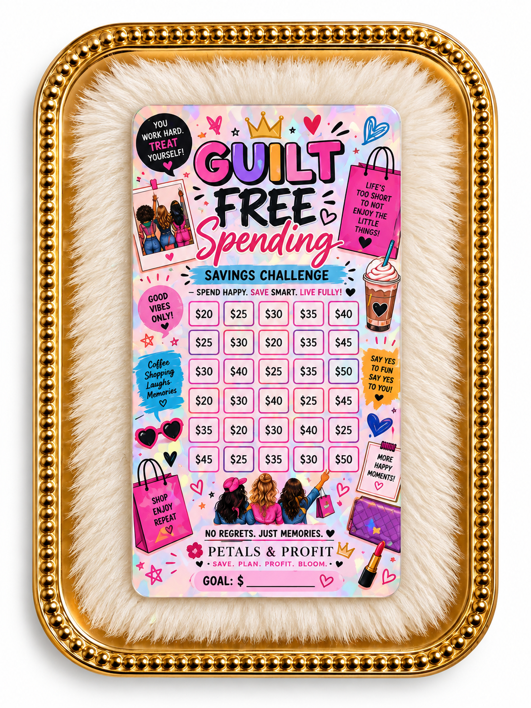 💕 Guilt-Free Spending Savings Challenge