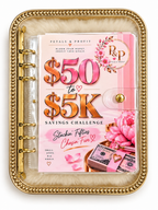 Stackin’ Fifties | $50 to $5K Savings Binder 🎀