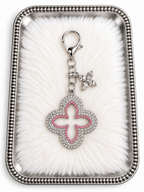 💎 Pink Petal Bling Charm